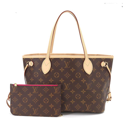 Louis Vuitton Monogram Neverfull PM Tote Bag Brown