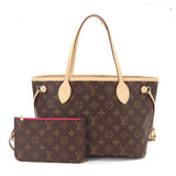 Louis Vuitton Monogram Neverfull PM Tote Bag Brown