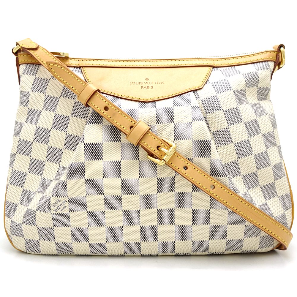 Louis Vuitton Damier Azur Siracusa PM Diagonal Shoulder Bag