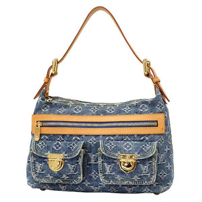 Louis Vuitton Baggy PM Monogram Denim Shoulder Bag Blue