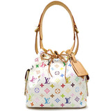 Louis Vuitton Multicolor Petit Noe Bron Shoulder Bag White