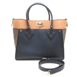 Louis Vuitton On My Side MM Calf Monogram Noir Tote Bag