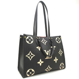Louis Vuitton Amplant On The Go MM Black Beige 2WAY Bag