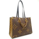 Louis Vuitton Monogram Giant Reverse On The Go MM Brown 2WAY Bag