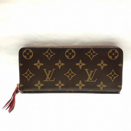 Louis Vuitton Monogram Portefeuille Clemence Fuchsia Wallet Long