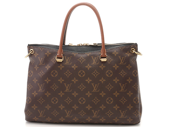 Louis Vuitton Pallas Monogram Shoulder Bag Noir Black