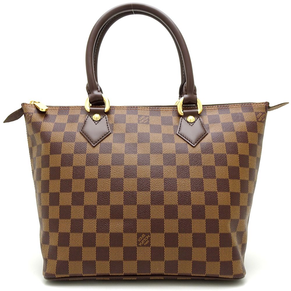 Louis Vuitton Damier Saleya PM Ebene Tote Bag Brown
