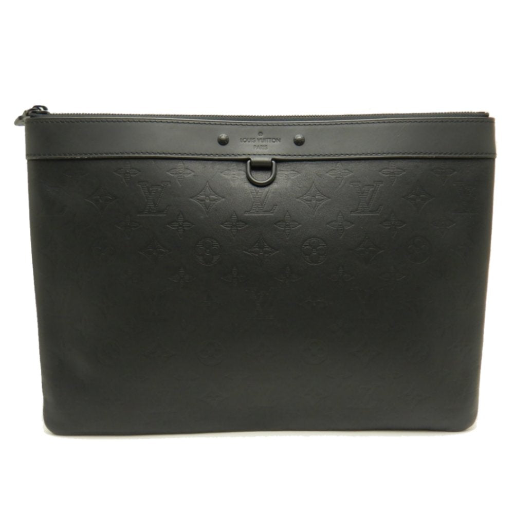 Louis Vuitton Clutch Document Monogram Black