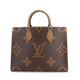 Louis Vuitton Giant Monogram On The Go MM 2 Way Tote Shoulder Bag