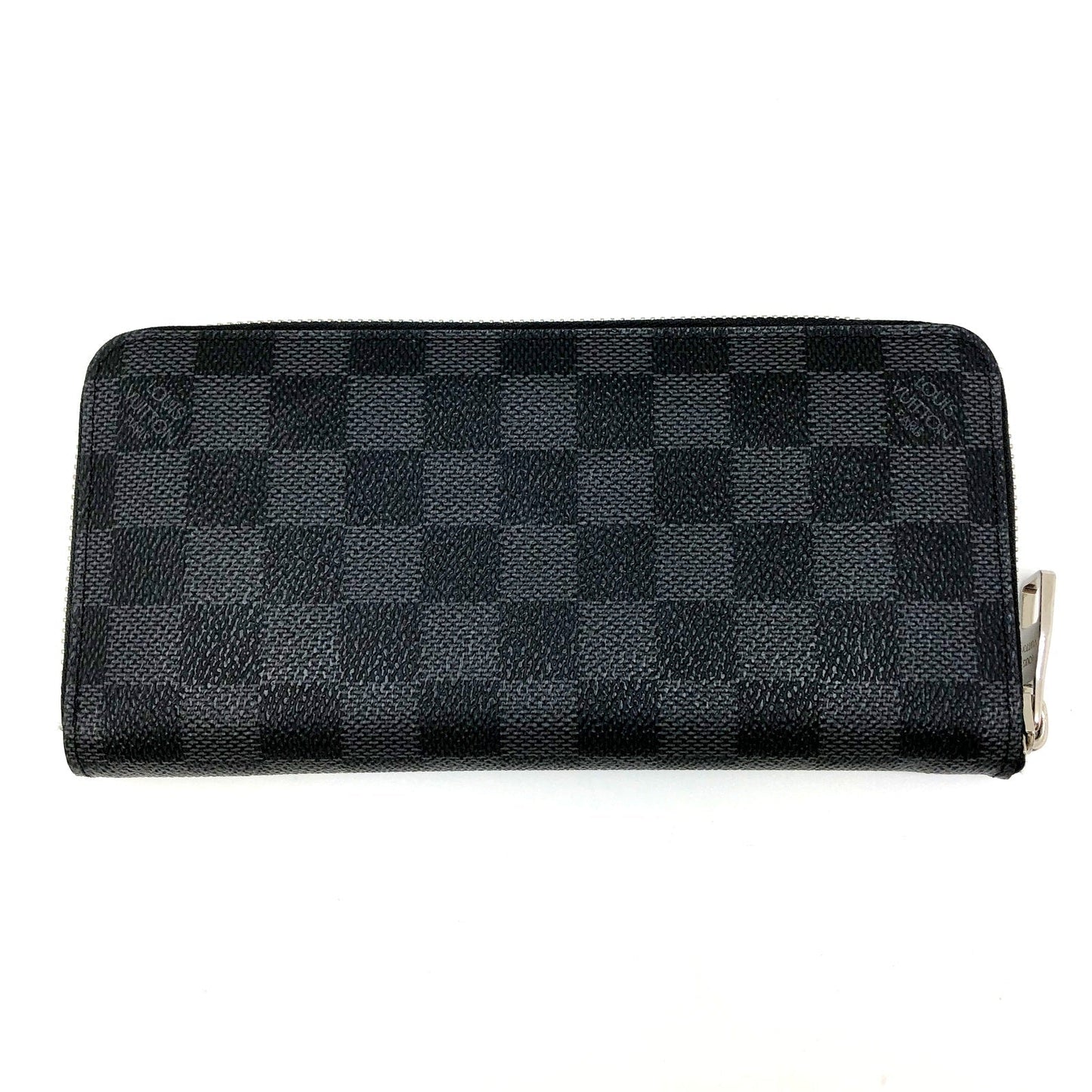 Louis Vuitton Long Wallet Zippy Wallet Vertical Damier Graphite Black