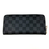 Louis Vuitton Long Wallet Zippy Wallet Vertical Damier Graphite Black