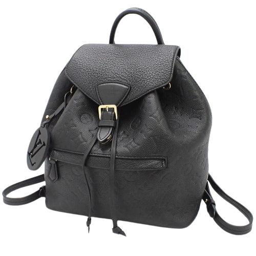 Louis Vuitton Monogram Implant Montsouris PM Rucksack Backpack Noir Black