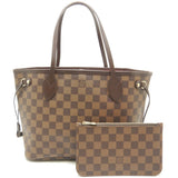 Louis Vuitton Damier Neverfull PM Ebene Tote Bag Brown