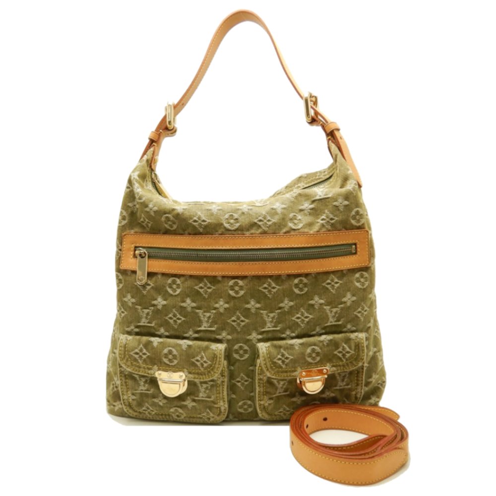 Louis Vuitton Monogram Denim Baggy GM Riken Shoulder Bag