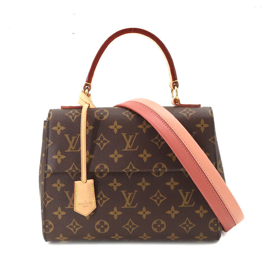Louis Vuitton Monogram Cluny BB 2 Way Hand Shoulder Bag Vieux Rose