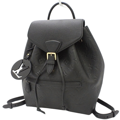 Louis Vuitton Monogram Implant Montsouris PM Rucksack Backpack Noir Black