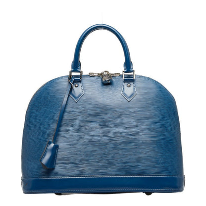 Louis Vuitton Epi Alma MM Handbag Toledo Blue