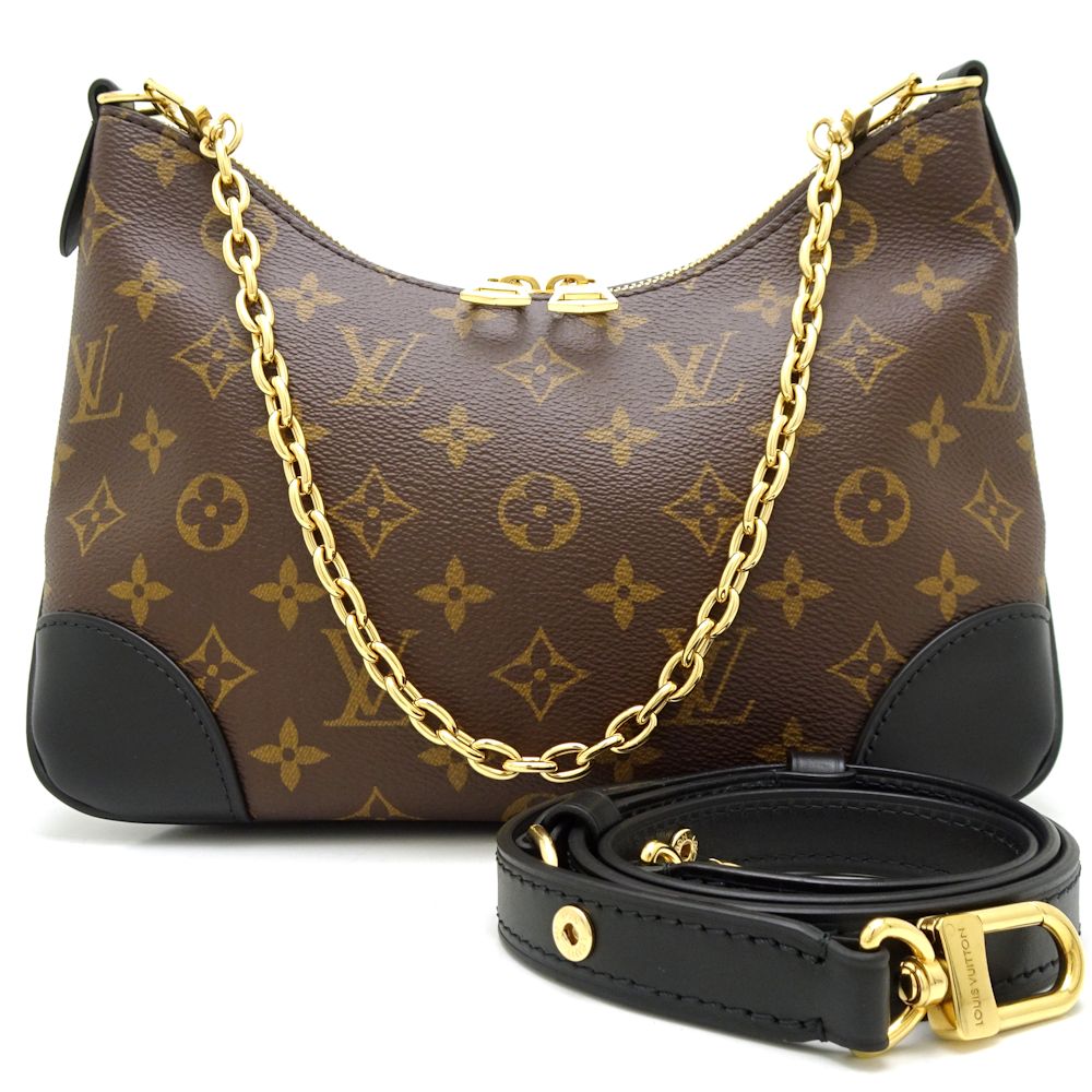 Louis Vuitton Monogram  Boulogne NM Shoulder Bag Brown x Noir