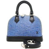 Louis Vuitton Epi Alma BB Crossbody Shoulder Bag Epi Denim Blue