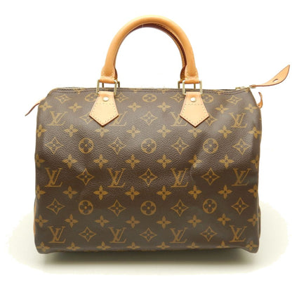 Louis Vuitton Monogram Speedy 30 Handbag Brown