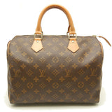 Louis Vuitton Monogram Speedy 30 Handbag Brown