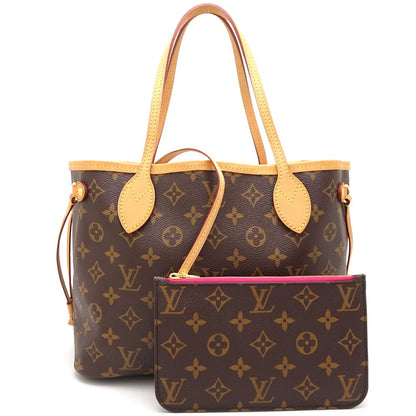 Louis Vuitton Monogram Neverfull PM Tote Bag Brown