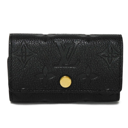 Louis Vuitton Key Case Multicle 6 Embossed Black