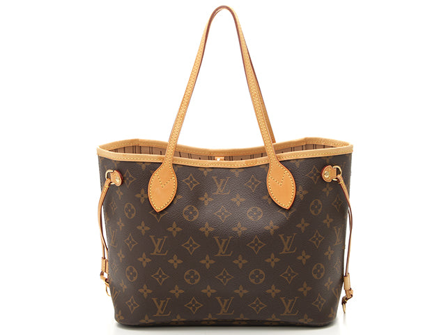 Louis Vuitton Neverfull PM Handbag Tote Bag Monogram Brown