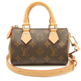 Louis Vuitton Monogram Nano Speedy Handbag Brown