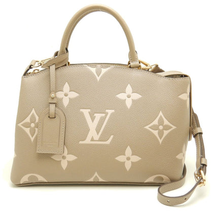 Louis Vuitton Petit Palais PM Handbag Bicolor Tourtrell Creme