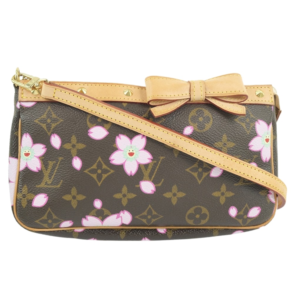 Louis Vuitton Pochette Accessoire Shoulder Bag Pochette Cherry Blossom Monogram Multicolor
