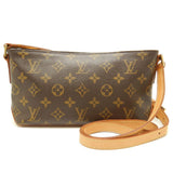 Louis Vuitton Monogram Trotter Shoulder Bag Brown