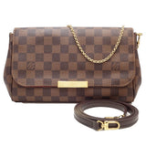 Louis Vuitton Damier Favorite MM Shoulder Bag Ebene