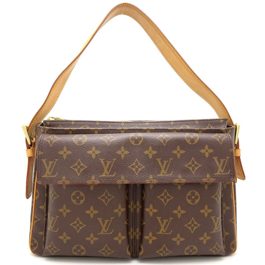 Louis Vuitton Monogram Viva Cite GM Shoulder Bag Brown