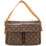Louis Vuitton Monogram Viva Cite GM Shoulder Bag Brown