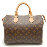 Louis Vuitton Monogram  Speedy 30 Handbag Brown