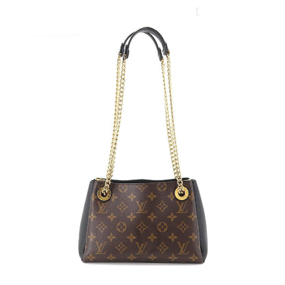 Louis Vuitton Monogram Surene BB Chain Shoulder Bag Leather Brown Noir