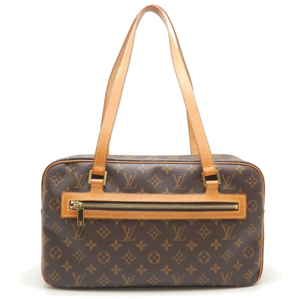 Louis Vuitton Monogram Cite GM Shoulder Bag Brown