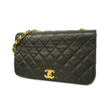Chanel Shoulder Bag Matelasse Single Chain Lambskin Black