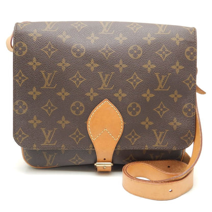 Louis Vuitton Monogram Cartesier Crossbody Shoulder Bag Brown