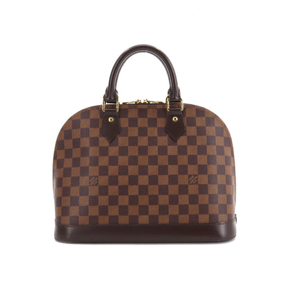 Louis Vuitton Damier Alma PM Hand Bag Ebene Brown