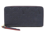 Louis Vuitton Zippy Wallet Monogram Implant Marine Rouge
