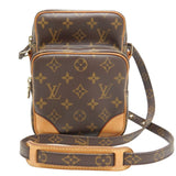 Louis Vuitton Monogram Crossbody Shoulder Bag Brown