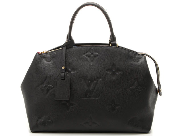 Louis Vuitton Grand Palais MM Handbag Monogram Emplant Noir