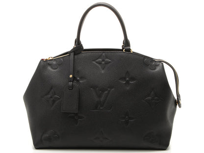 Louis Vuitton Grand Palais MM Handbag Monogram Emplant Noir