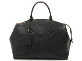Louis Vuitton Grand Palais MM Handbag Monogram Emplant Noir