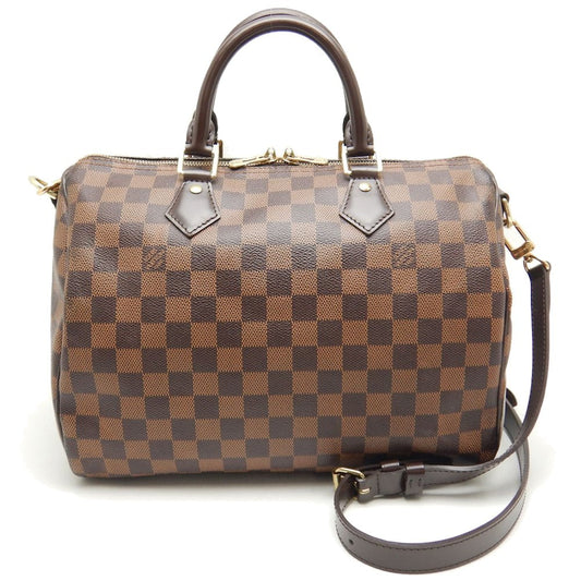 Louis Vuitton Damier Speedy Bandouliere 30 Handbag Brown