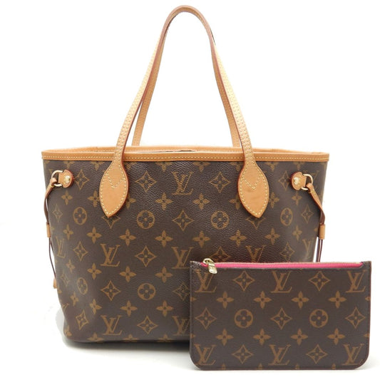 Louis Vuitton Monogram Neverfull PM Tote Bag Pivoine