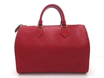 Louis Vuitton Handbag Speedy 30 Epi Castilian Red