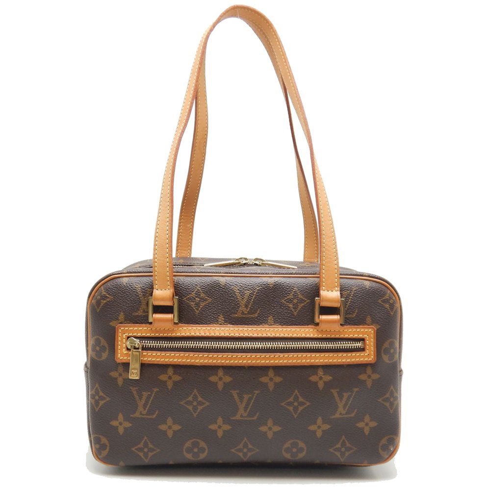 Louis Vuitton Monogram Cite MM Shoulder Bag Brown